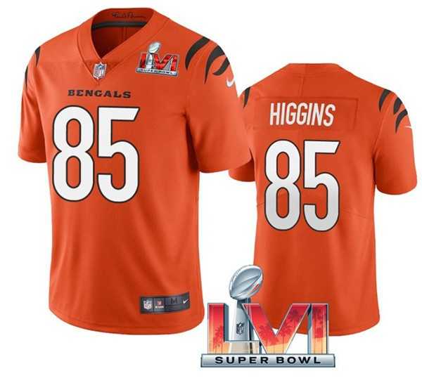 Nike Bengals Men & Women & Youth 85 Tee Higgins Orange 2022 Super Bowl LVI Vapor Limited Jersey,We sell and wholesale Nike Bengals Men & Women & Youth 85 Tee Higgins Orange 2022 Super Bowl LVI Vapor Limited Jersey on line form chian!